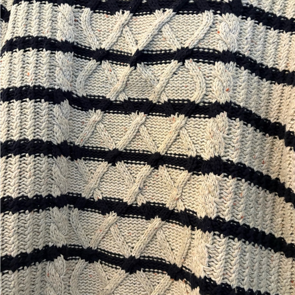 Scotch & Soda Beige and Black Cable Knit Sweater - Picture 3 of 9